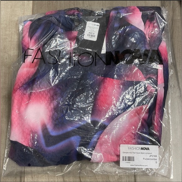 FashionNova glimpse into the future mesh jumpsuit. Burning Man bodysuit - Picture 4 of 6